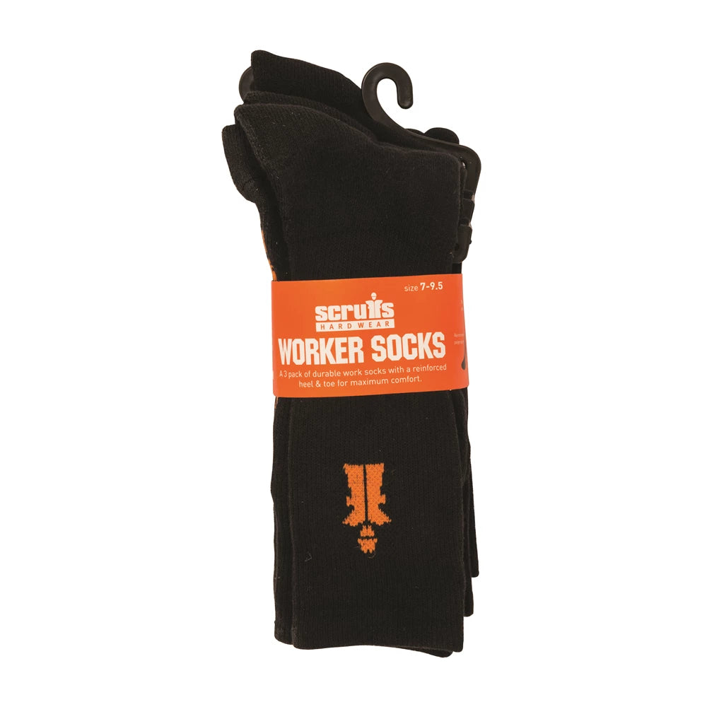 Scruffs Worker Socks   (3Pk)