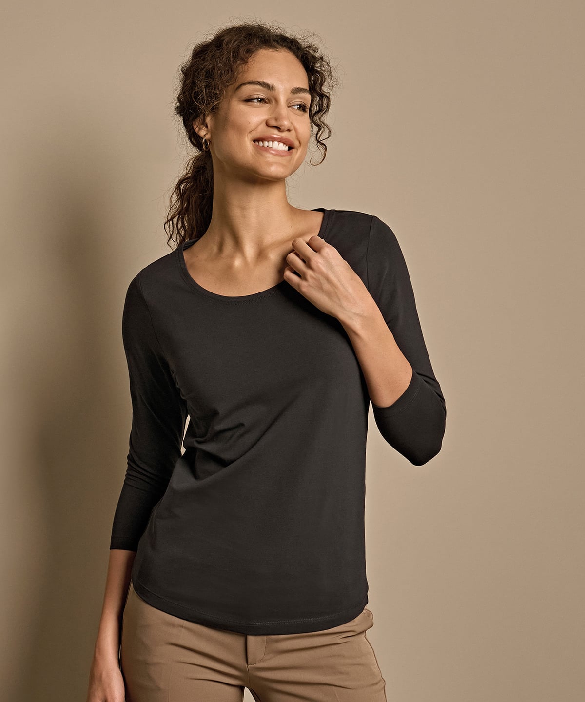 Tee Jays TJ025 Women’s Stretch 3/4-Sleeve Tee (460)