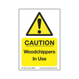 Arbortec Corex Safety Sign Caution Wood Chippers In Use