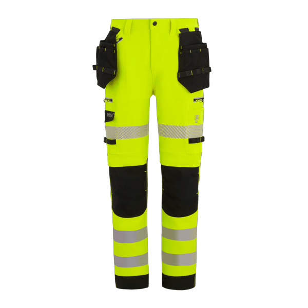 Regatta Professional Men's Hi-Vis Infiltrate Stretch Holster Trousers - Yellow