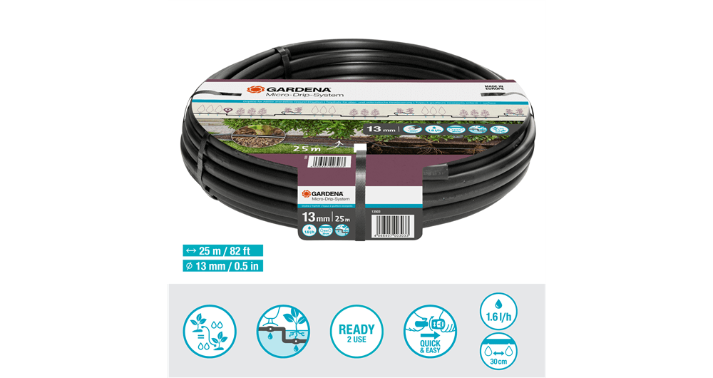 Gardena Dripline above&below ground 25m