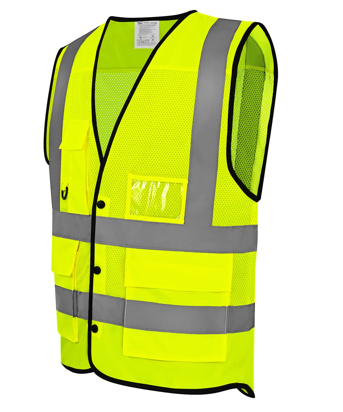 Yoko YK057 Hi-Vis Superior Open Mesh Button Waistcoat (hvw860)