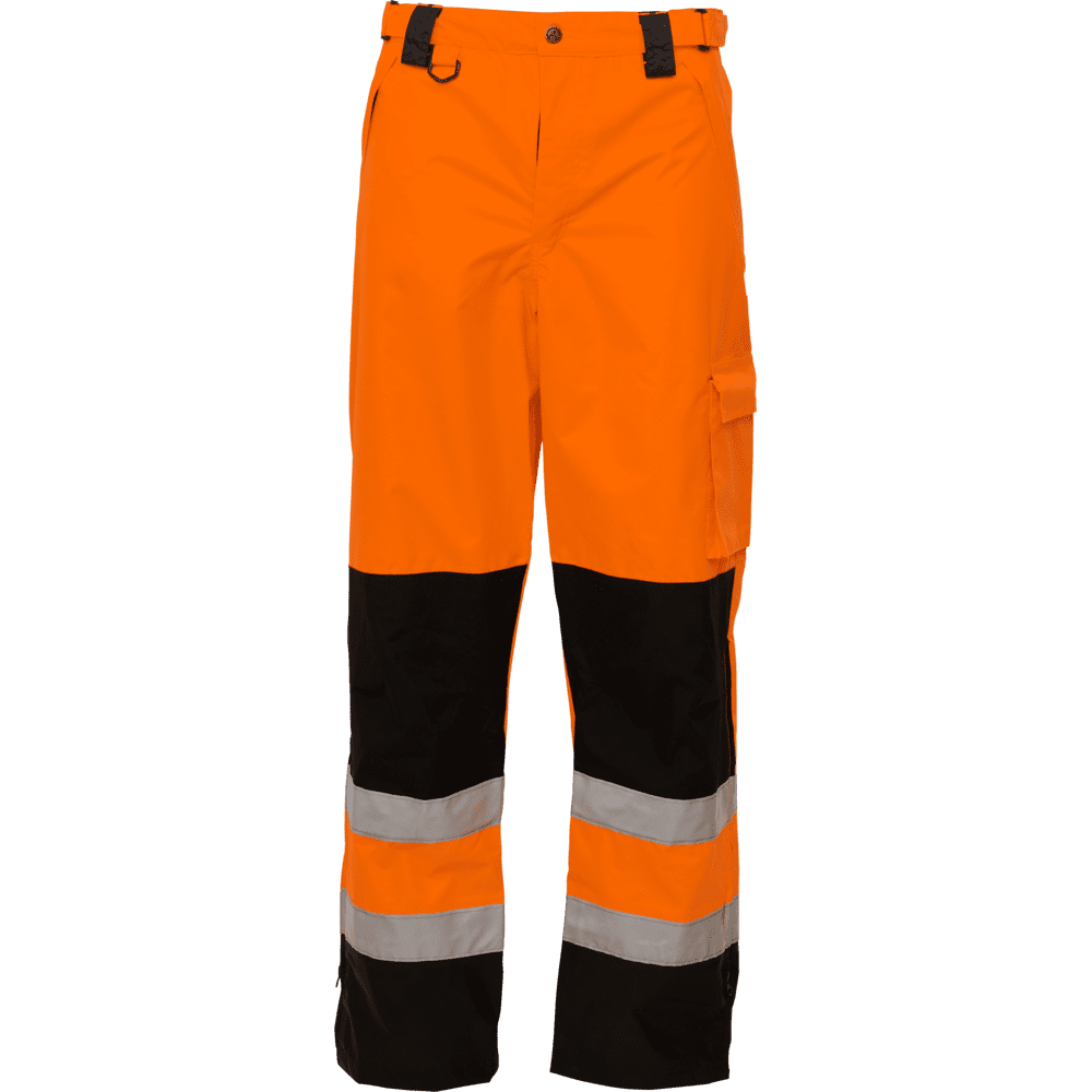 ELKA Visible Xtreme Waist Trousers 082400R #colour_hi-vis-orange-black