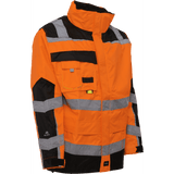 ELKA Visible Xtreme Jacket 086004R #colour_hi-vis-orange-black