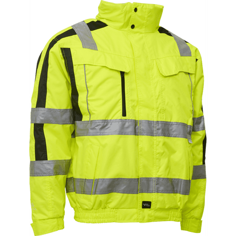 ELKA Visible Xtreme 2-In-1 Bomber Jacket 086101R #colour_hi-vis-yell-black