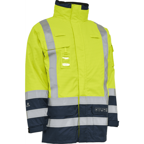 ELKA Securetech Multinorm Jacket 086150R #colour_hi-vis-yell-navy