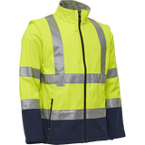 ELKA Visible Xtreme Softshell Jacket 086500R #colour_hi-vis-yell-navy