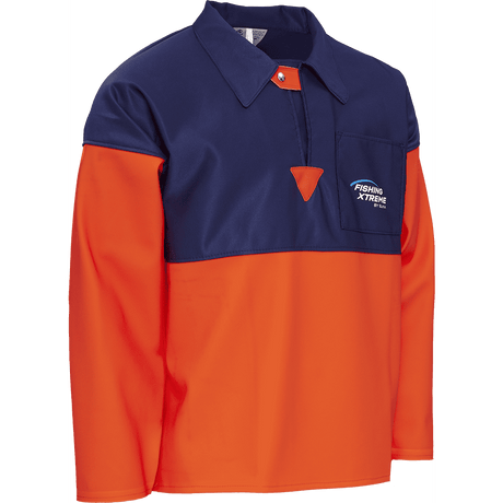 ELKA Fishing Xtreme Summer Smock 177108FX #colour_hi-vis-ora-navy