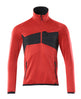 Mascot Accelerate Half Zip Fleece Jumper #colour_traffic-red-black