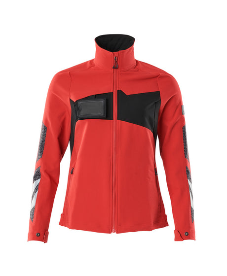 Mascot Accelerate Ladies Ultimate Stretch Light Work Jacket #colour_traffic-red-black