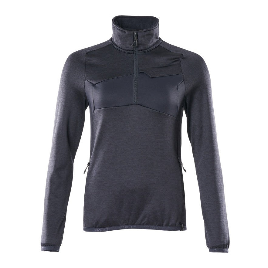 Mascot Accelerate Ladies Half Zip Fleece #colour_dark-navy