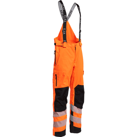 ELKA Visible Xtreme Stretch Combi Trousers 182401R #colour_hi-vis-orange-black