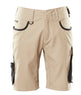 Mascot Unique Lightweight Shorts - Light Khaki/Black #colour_light-khaki-black