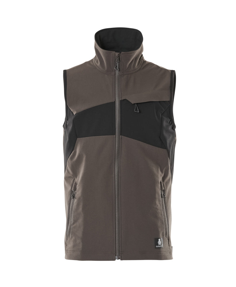 Mascot Accelerate Ultimate Stretch Lightweight Gilet #colour_dark-anthracite-black