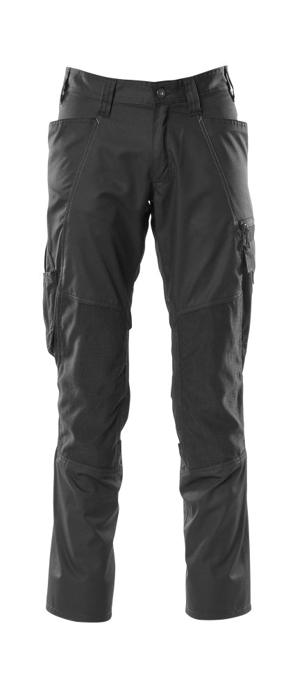 Mascot Accelerate Trousers with Kneepad Pockets - Black #colour_black