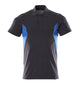 Mascot Accelerate Modern Fit Polo Shirt #colour_dark-navy-azure-blue