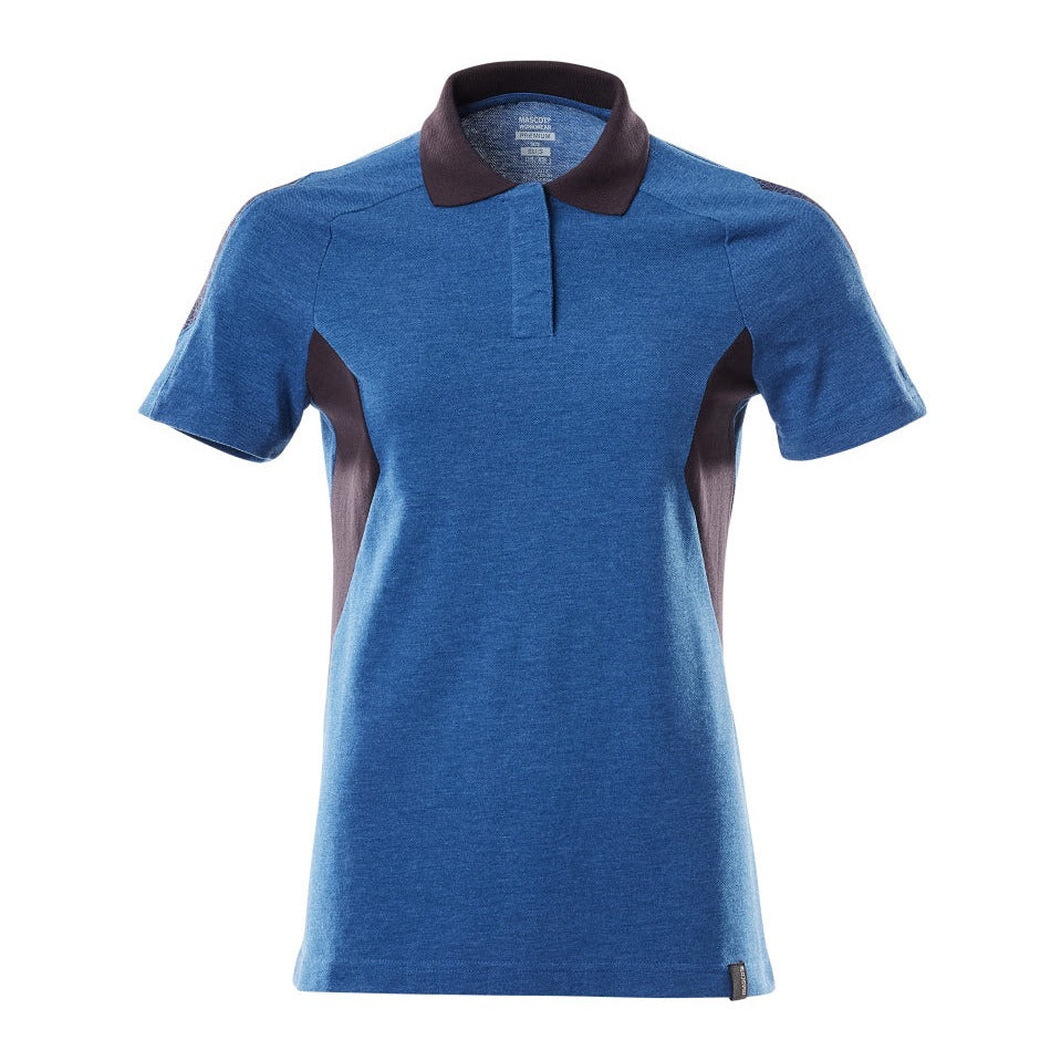 Mascot Accelerate Ladies Fit Polo Shirt #colour_azure-blue-dark-navy