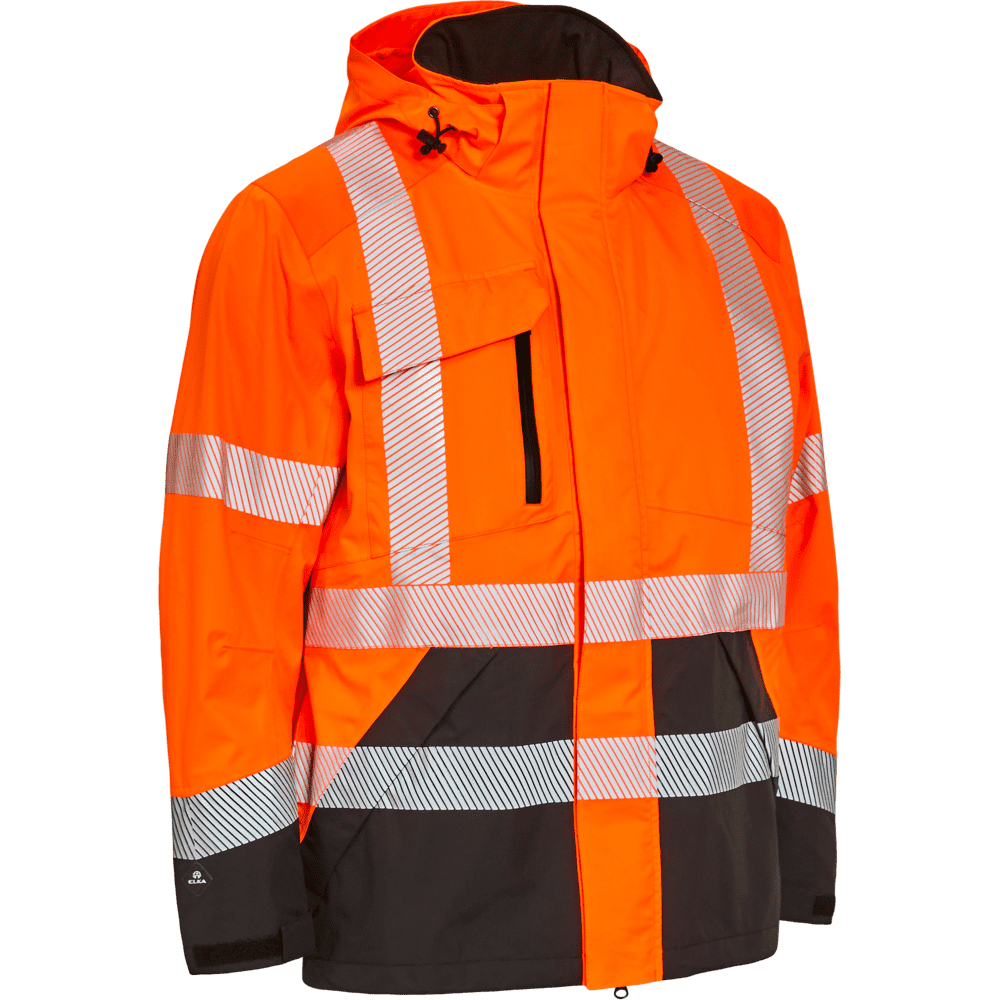 ELKA Visible Xtreme Stretch Jacket 186000R #colour_hi-vis-orange-black