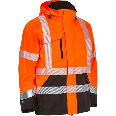 ELKA Visible Xtreme Stretch Jacket 186000R #colour_hi-vis-orange-black