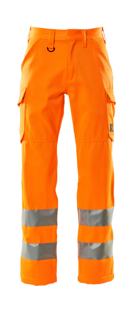 Mascot Safe Light Thigh Pocket Trousers #colour_hi-vis-orange