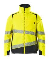 Mascot Accelerate Safe Winter Jacket with CLIMascot #colour_hi-vis-yellow-dark-navy