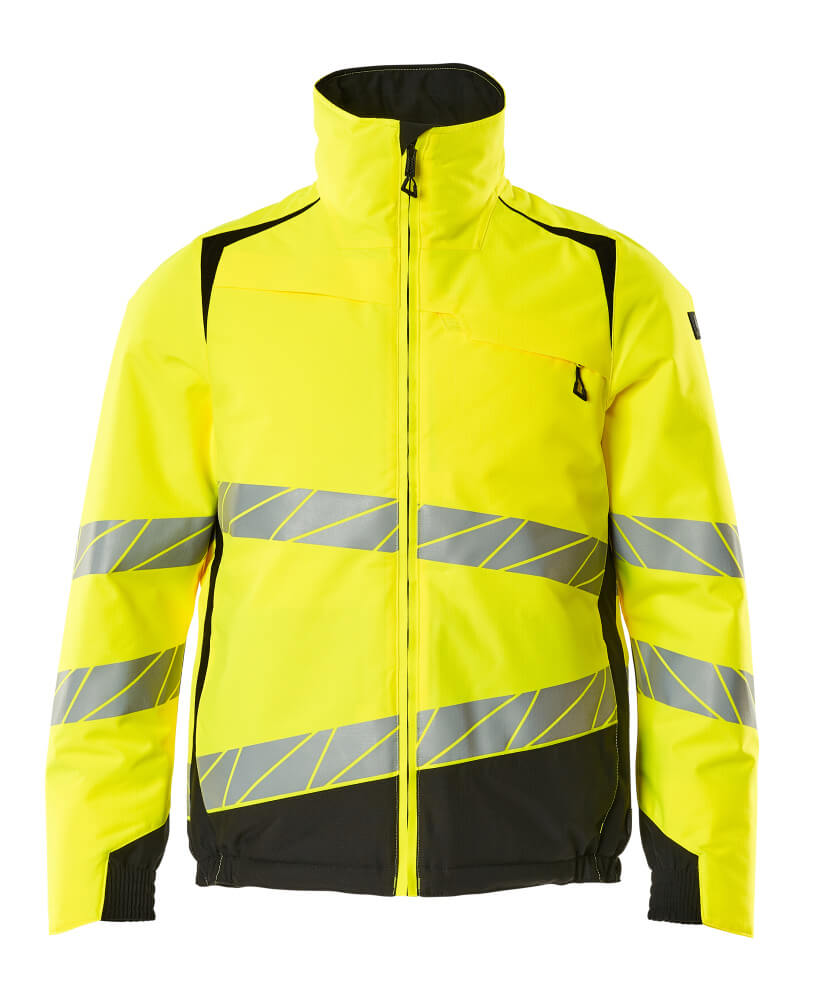 Mascot Accelerate Safe Winter Jacket with CLIMascot #colour_hi-vis-yellow-dark-black