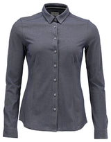 Mascot Frontline Modern Fit Ladies Stretch Shirt #colour_blue-flecked