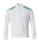 Mascot Food & Care Ultimate Stretch Smock #colour_white-grass-green