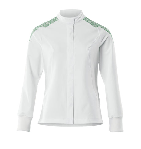 Mascot Food & Care Ladies Ultimate Stretch Jacket #colour_white-grass-green