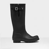 Hunter Original Men's Tall Side Adjustable Black Wellington Boots#colour_black