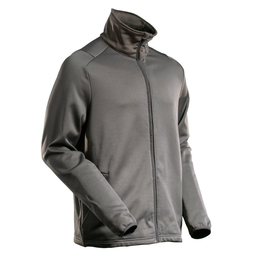 Mascot Customized Microfleece with Zipper #colour_stone-grey