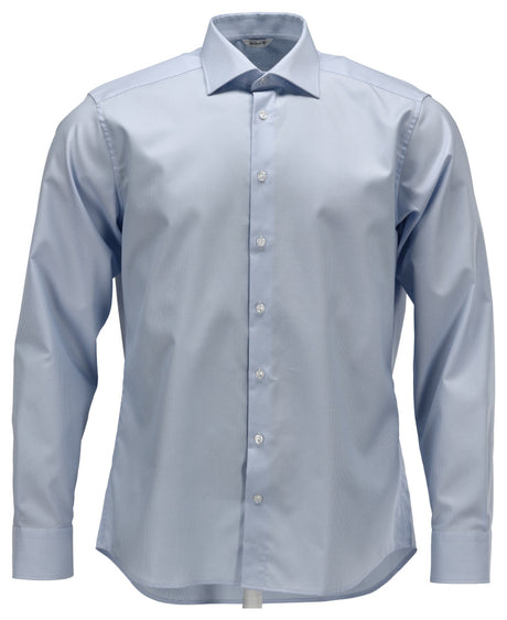 Mascot Frontline Modern Fit Shirt #colour_light-blue-white