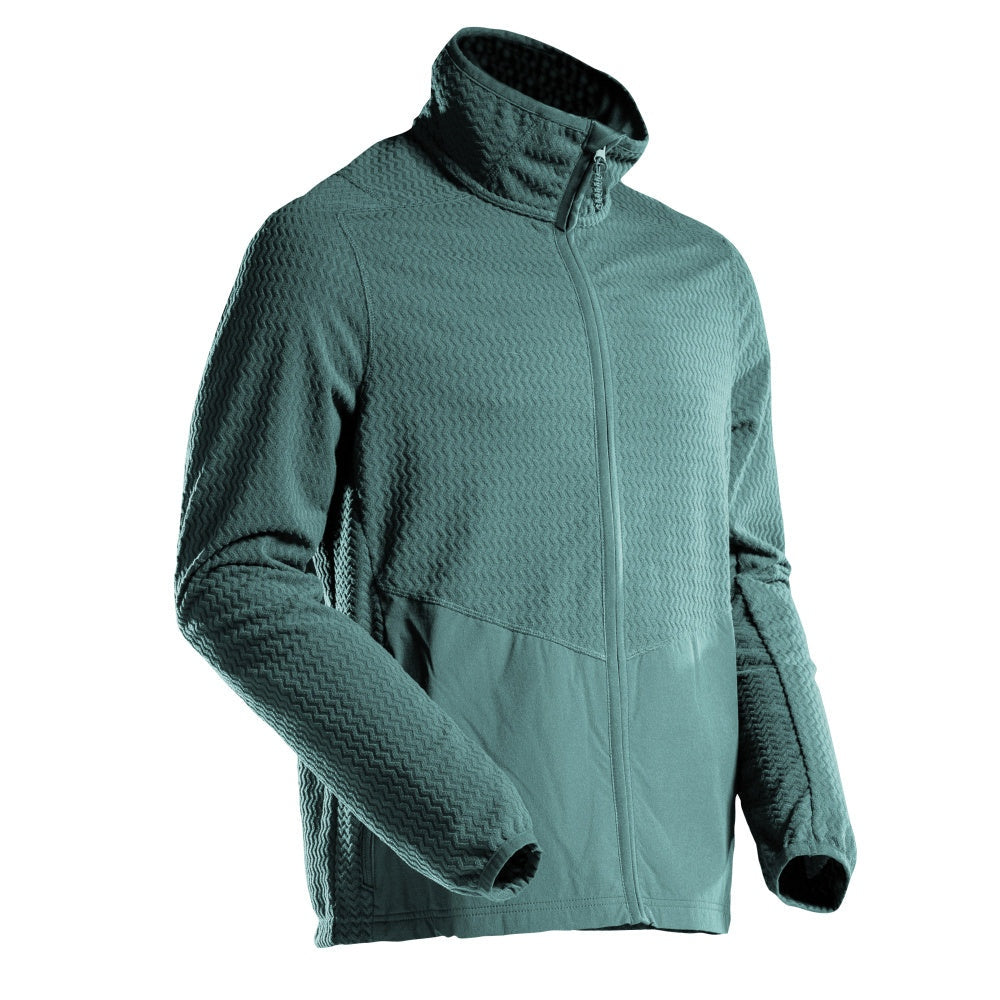 Mascot Customized Microfleece with Zipper #colour_light-forest-green