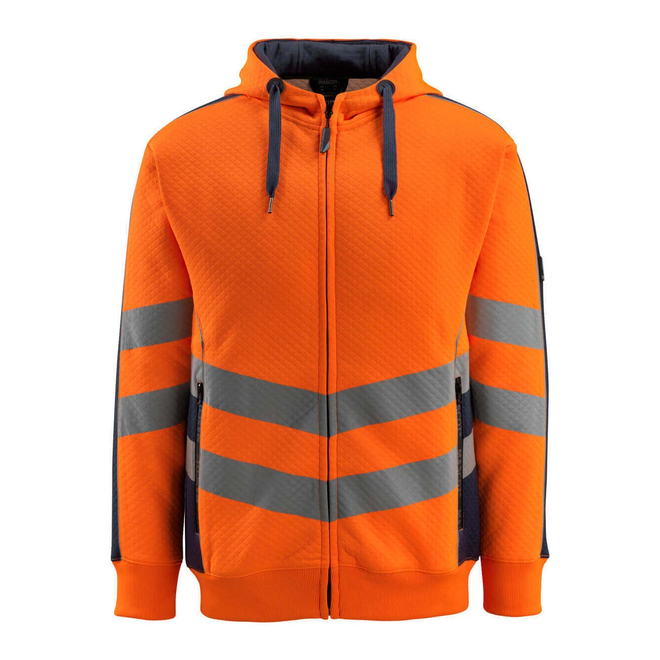 Mascot Safe Supreme Corby Hoodie #colour_hi-vis-orange-dark-navy