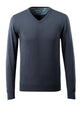 Mascot Frontline Merino Wool Knitted V-Neck Jumper #colour_dark-navy