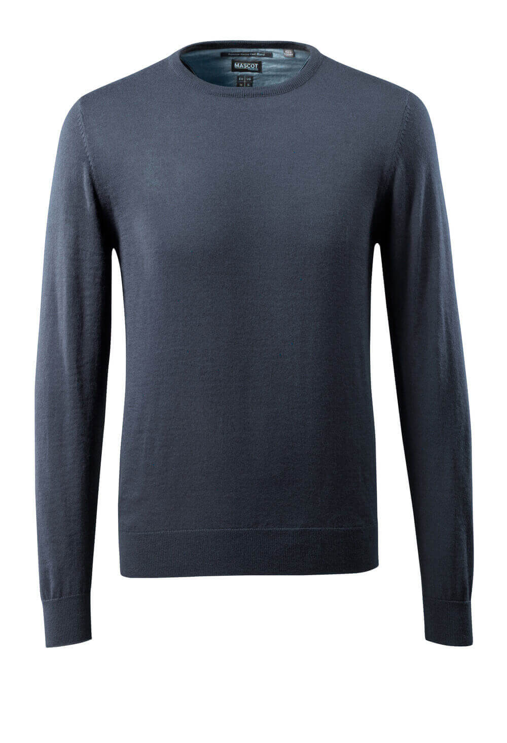 Mascot Frontline Merino Wool Knitted Round Neck Jumper #colour_dark-navy