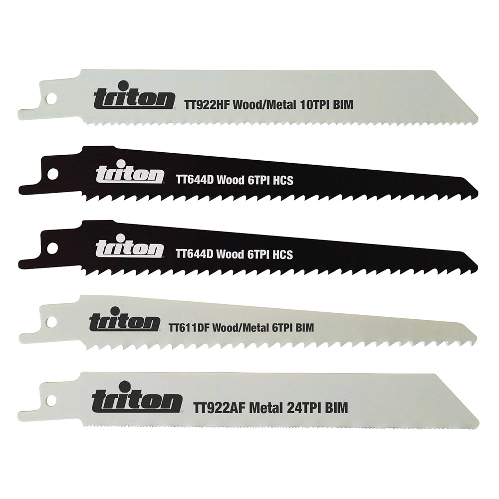 Triton Reciprocating Saw Blade Set 5Pce