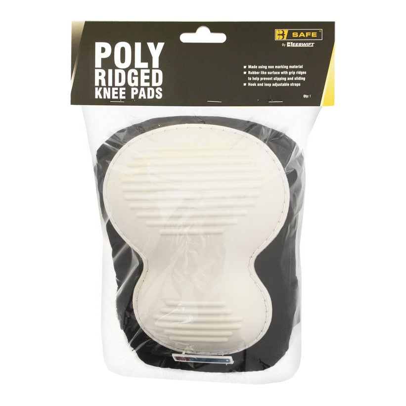 Bsafe Poly Ridged Knee Pad Black/White