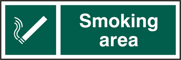 Bsafe Smoking Area Sign Green