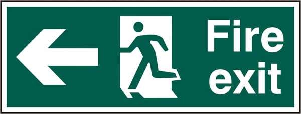 Bsafe Fire Exit Sign Green