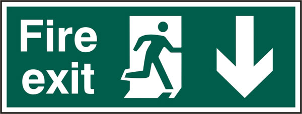 Bsafe Fire Exit Sign Green