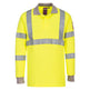 Portwest Flame Resistant Anti-Static Hi-Vis Long Sleeve Polo Shirt