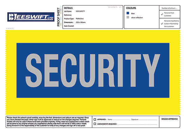 Beeswift Heat-Seal-Security-Badge