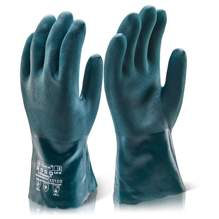 Beeswift PVC Double Dip Gauntlet 30cm Green