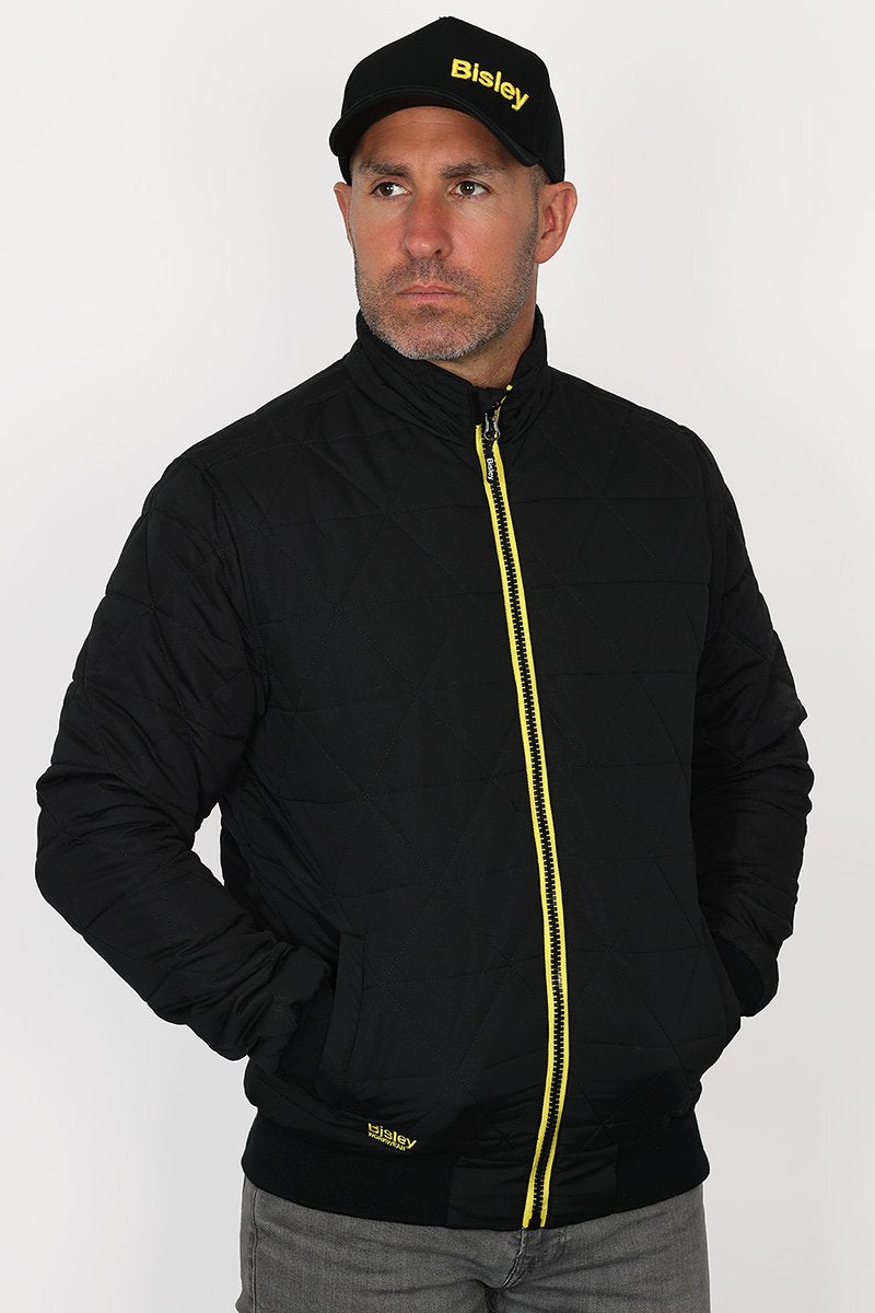 Bisley Sherpa Lined Quilted Long Sleeve Bomber Jacket