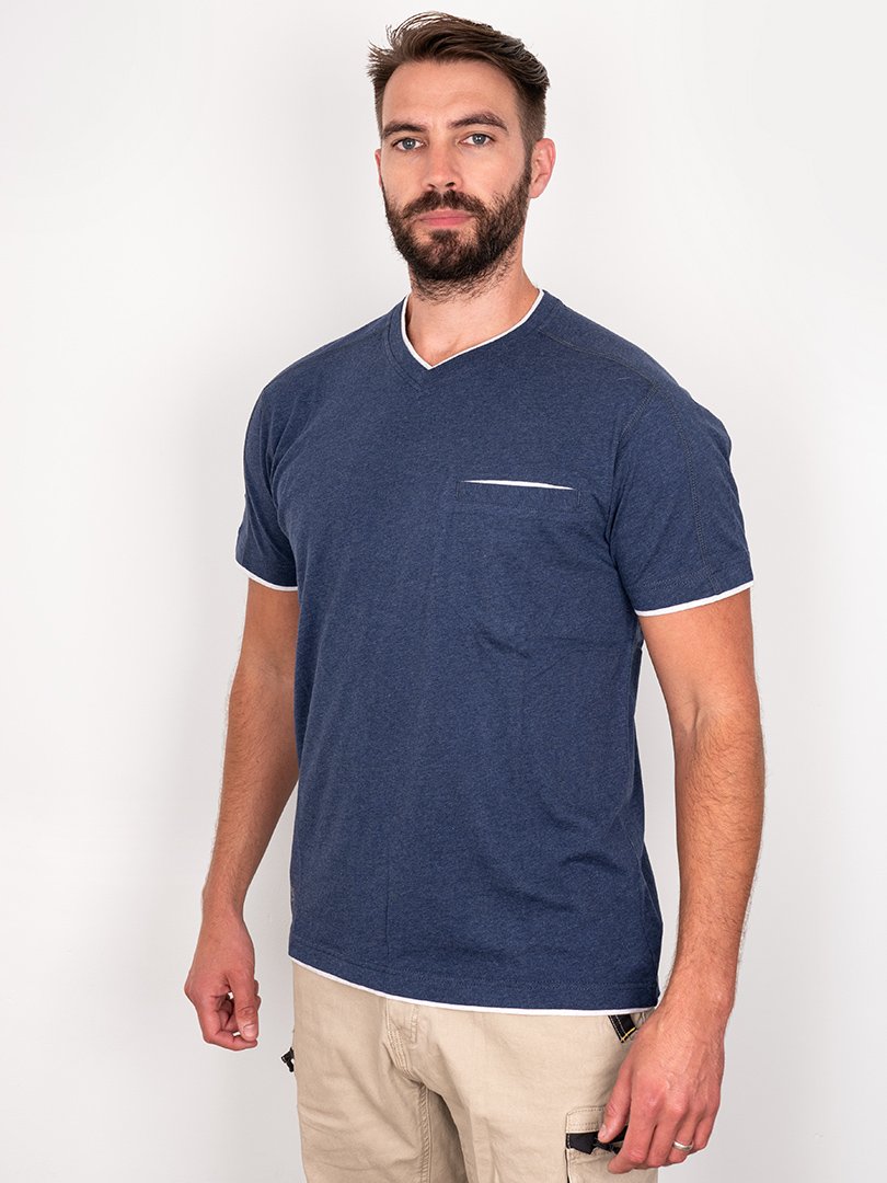 Bisley Flex & Move Cotton V-Neck T-Shirt