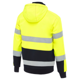 Bisley Taped Hi-Vis Zip Fleece Hoodie with Sherpa Lining