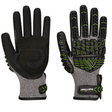 Portwest VHR15 Nitrile Foam Impact Glove #colour_black-green
