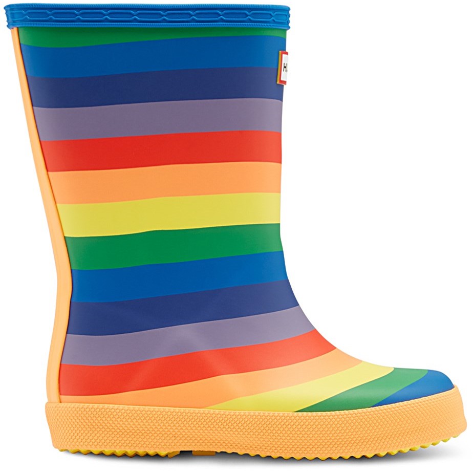 Hunter Original Kid's First Classic Rainbow Print Wellington Boots